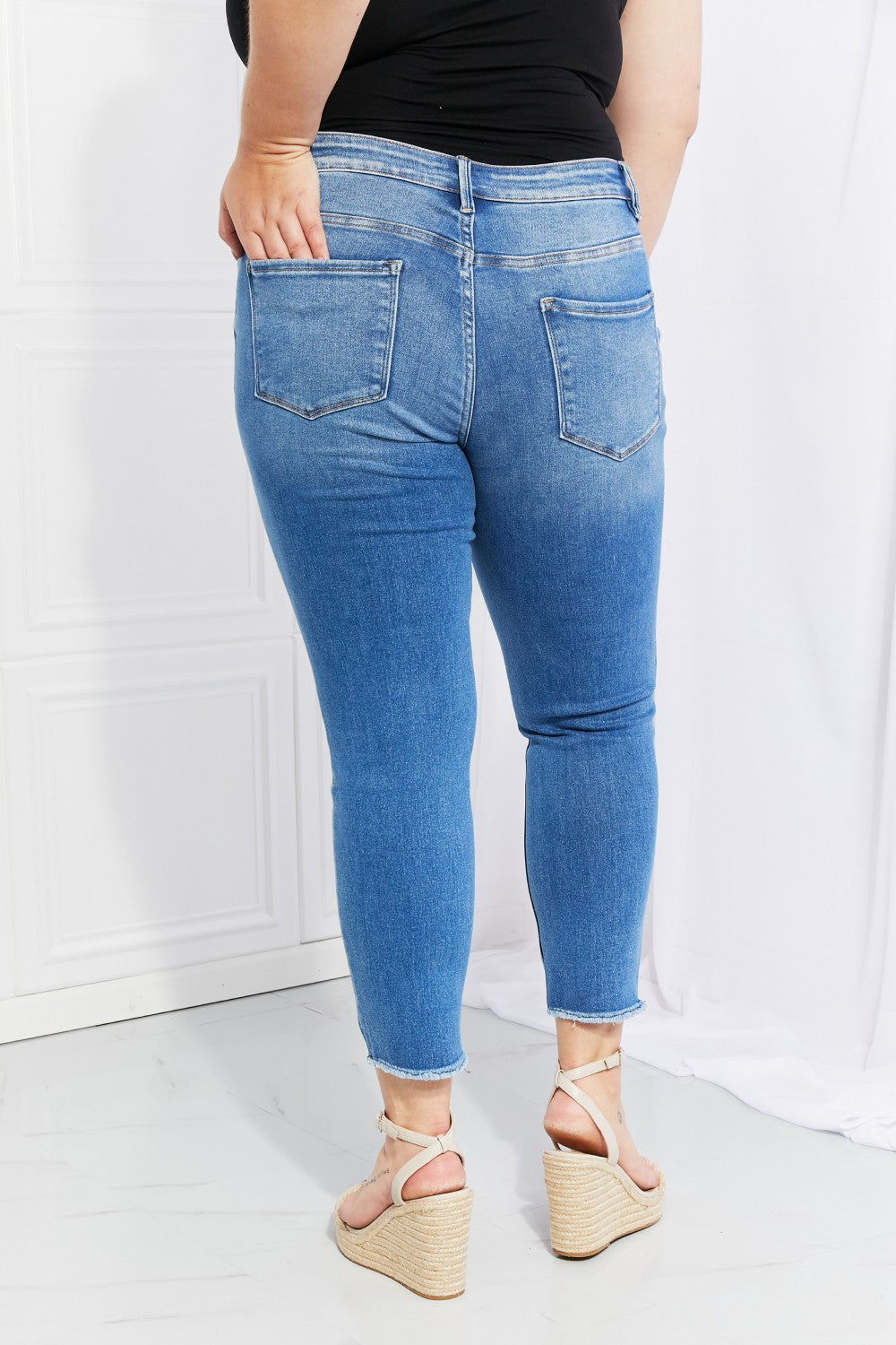 Women's Never Too Late Cropped Skinny Jeans