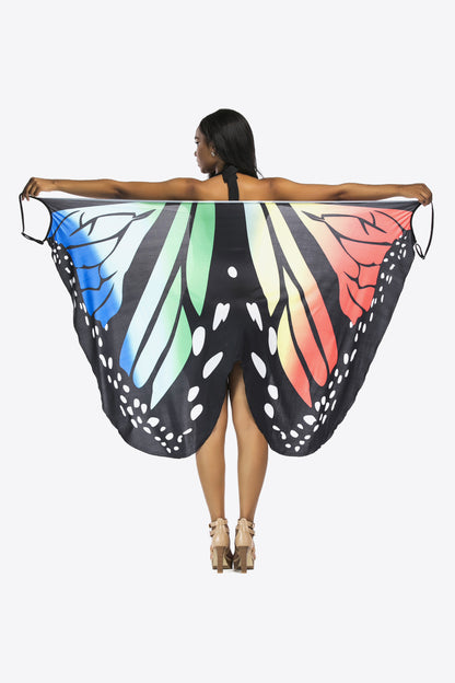 Women's Butterfly Spaghetti Strap Bathing Suit Cover