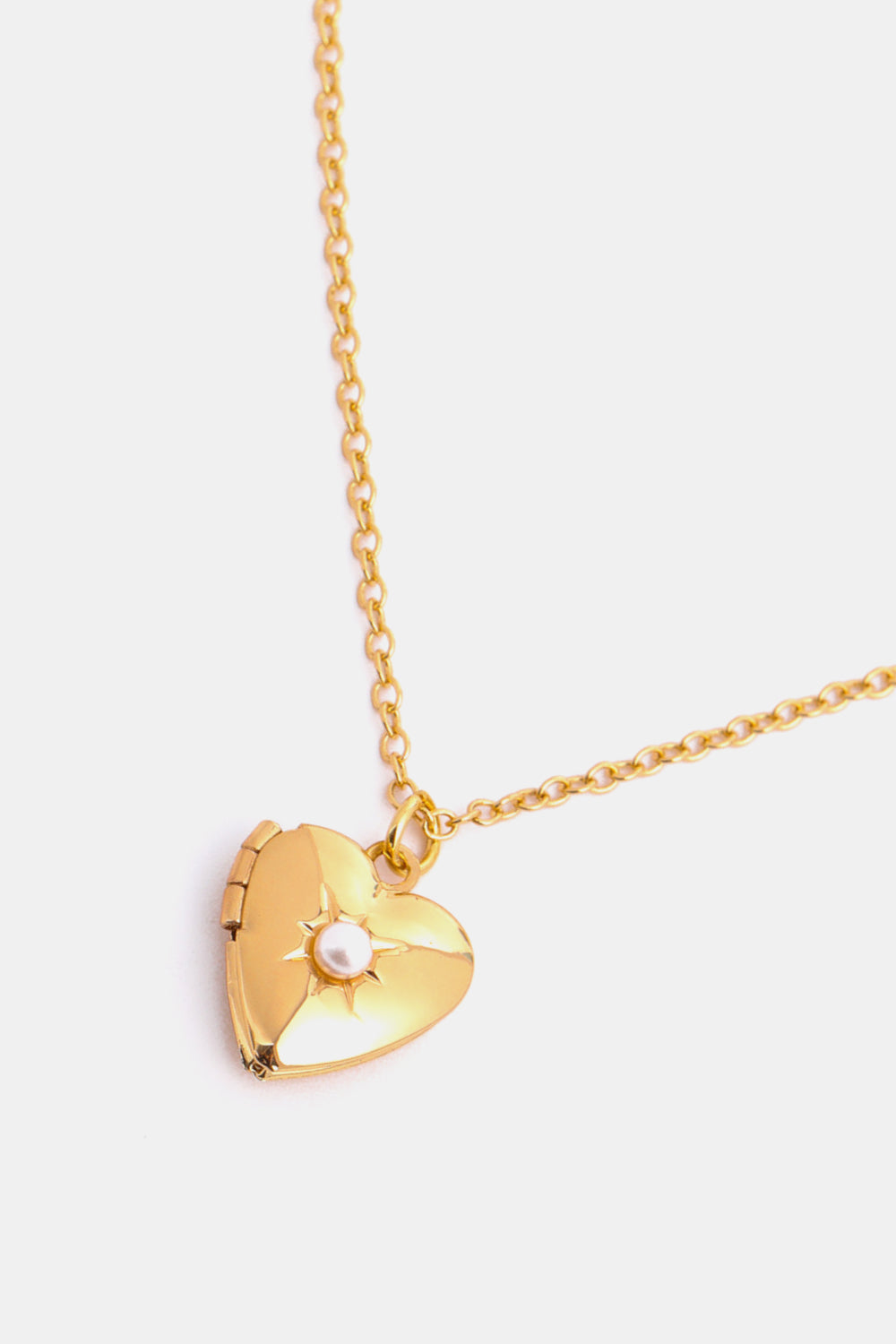 14K Gold-Plated Birthstone Heart Necklace