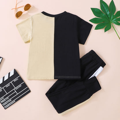 Boy's NICE Contrast Tee and Pants Set