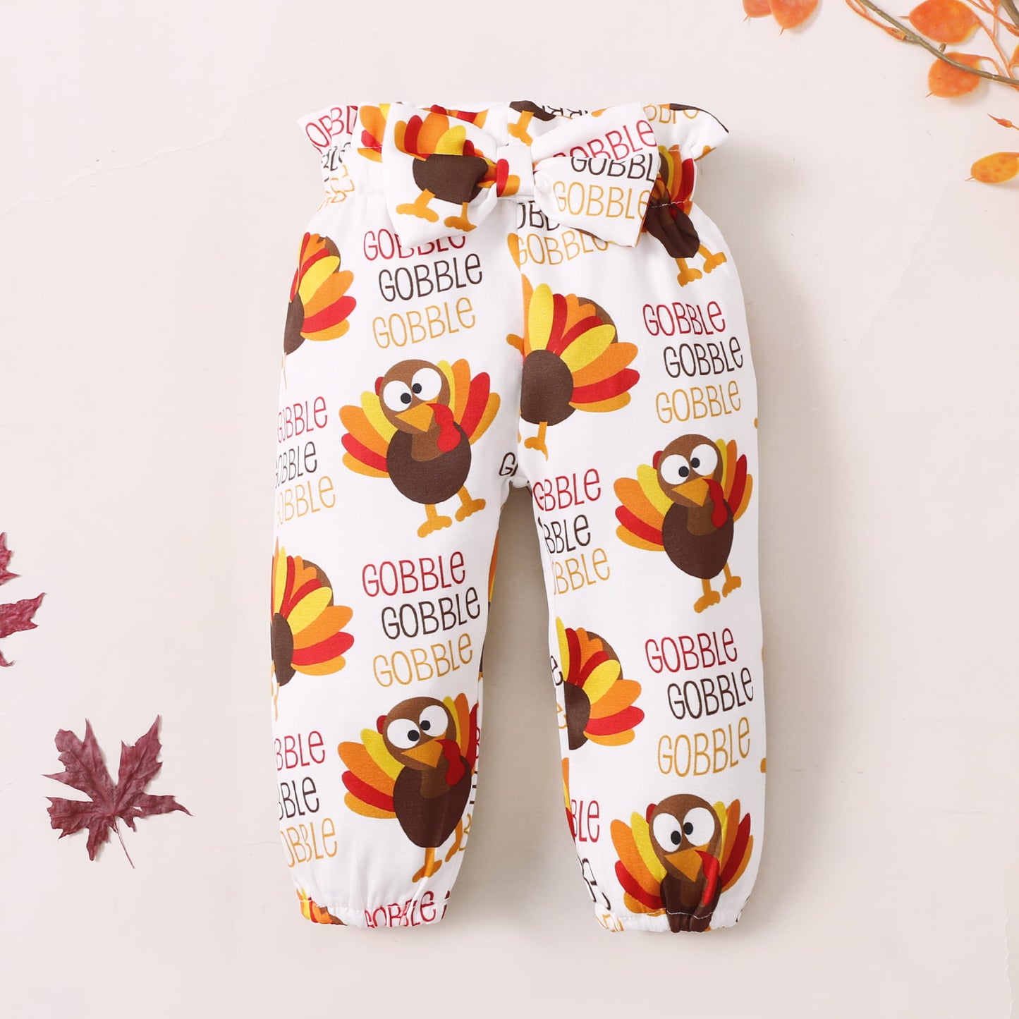 Girl's Infant/Toddler MY 1ST THANKSGIVING Graphic Bodysuit and Pants Set